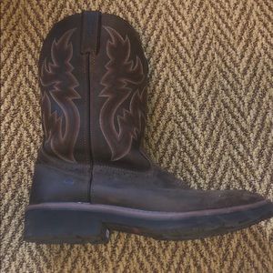 Steel toe work boots